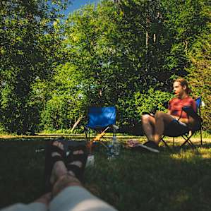 Cooked up breakfast in the shade