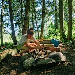 Every site is ready with a fire pit
(Site #1)