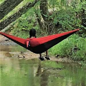 Relaxing over the creek