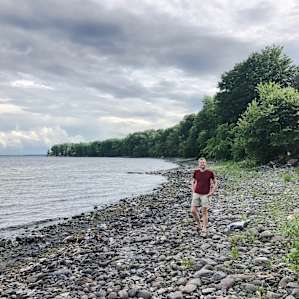 Nearby beach offers swimming in Lake Champlain