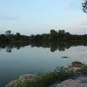 View from the swing. We caught bass and catfish from right here.
