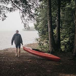 Kayaks were worth taking out even on a really really wet afternoon.