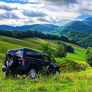 View from the rolling hills