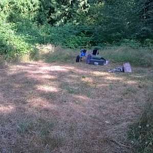 Site #2 that's more in the woods. The area is very flat with various places to pitch your tent.
