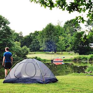 our wonderful campsite view!