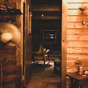 View from the private bedroom
