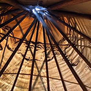 Waking up in 16' water tipi was pure magic!