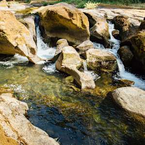 The awesome swimming hole the host took me to!
