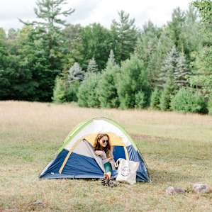Camping spot truly in the "Field of Dreams"