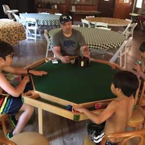 Poker in the lodge