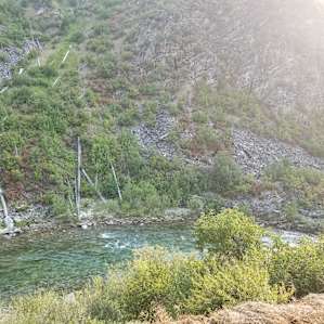 Right next to the amazing river