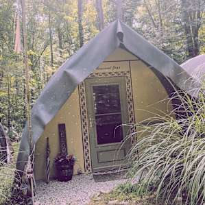 tent forest lodging