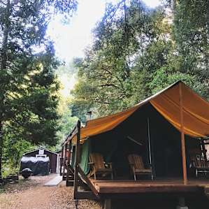 tent forest lodging