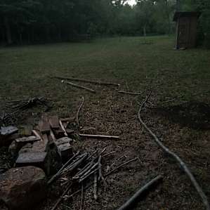 Dusk at the campsite