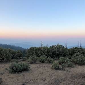 Smoke in the valley from the fires, but didn’t effect us up high.