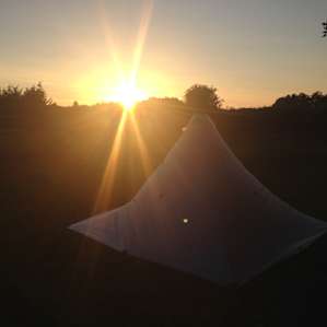 Spectacular camping site for watching the sunset