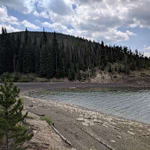 Beach north of loop C if you follow the trail behind the camp host / outhouse.