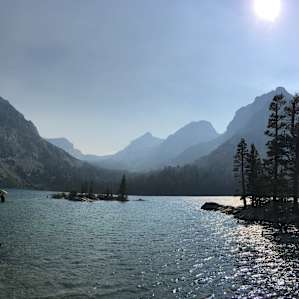 The amazing green lake; just a 30 minutes ride and a 2.5h hike away from the campground.