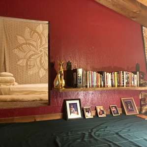 My favorite spot in the house. There is a ladder in this room that leads to the bell tower!
