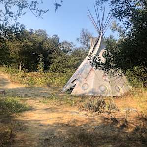 20' Tipi, only 100 feet away from the 16'