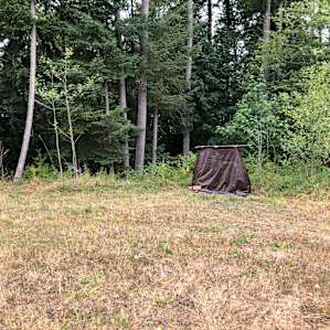 Toilet away from sites.