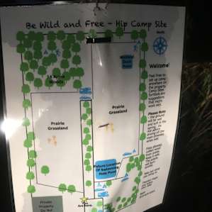 The map - we arrived in the dark and it was still easy to navigate
