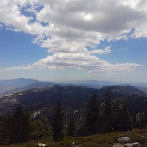 My shot at the Peak trail X-ing. I got Cell phone signal, Yay!