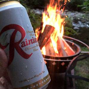 Rainer + campfire = summer evening well spent