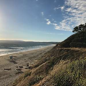 The campsite has it own private beach access