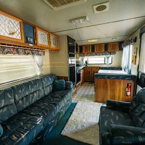 Large living space, though the outside was just as nice to hang out in