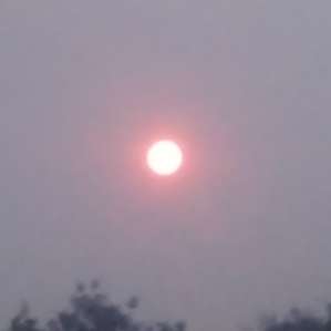 Red sky on Sunday morning
