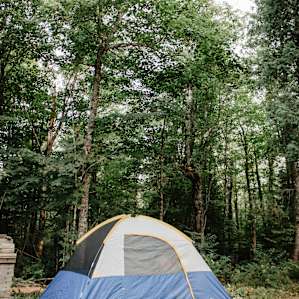 Had a great spot for our tent.