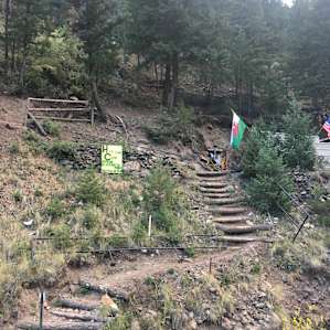 The climb up