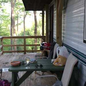 Perfect little table for two outside