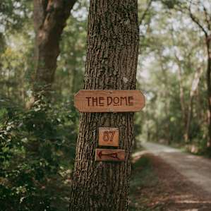 The Dome. Easy to get to with Melissa and her family's directions. Like so easy. This sign made us smile with excitement and anticipation with what was down this lane!! Little did we know then that we were about to have one of the best camping trips yet!