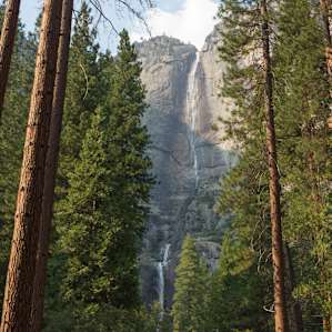 Yosemite Falls about a 5 minute walk from Camp 4