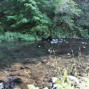 Nice wading in the cool water.