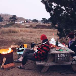 A read by the fire.