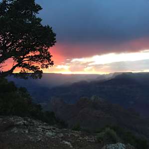 Sunset from the tower area / overlook