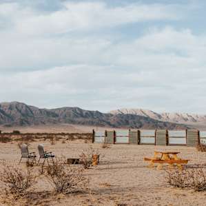 mountain desert picnic table