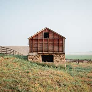 Hay loft in Montana