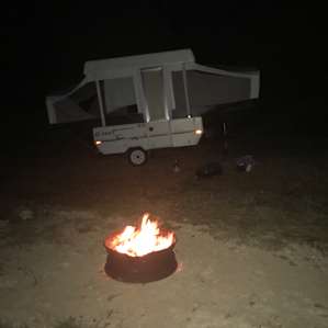 The fire pit for us.