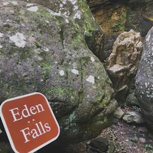 Close to lost valley trail with edens waterfall