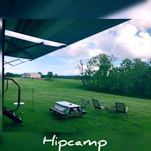 Our view from the party patio on our camper.