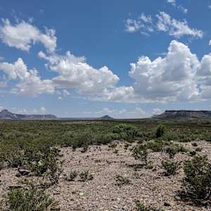 The view towards Big Bend Ranch State Park behind La Casita. It's so vast and picturesque.