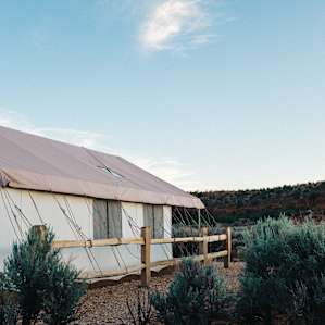 Hayduke Tent from the West.