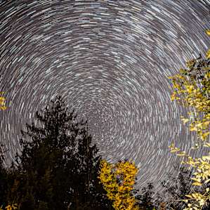 I was most impressed by the stars visible on their property. This was a long exposure, pointed north. The tripod was set right next to our tents.