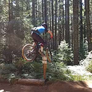 Insane trails right up the road!