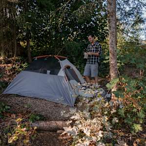 Also, to get a better idea of the space. This is a "3 person" tent. The red tent in my other photos is a 2 person backpacking tent.
