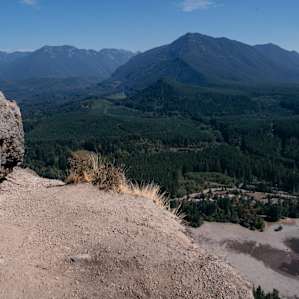 This view/hike is about a 30 minute drive away... Mt. Rainier is another hour.